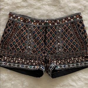 Zara beaded shorts